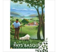 Le Pays Basque Puzzles 1000 pièces pour Adolescents | puzzle relaxant pour la pleine conscience un passe temps paisible pour se concentrer et profiter d'un moment calme50x75cm