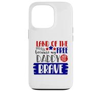 Le Pays de la liberté Parce Que Mon père est Un Patriote américain Courageux Coque pour iPhone 13 Pro