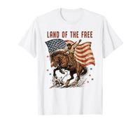 Le Pays du Cavalier américain Patriote Libre T-Shirt