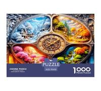 Le Paysage des Quatre Saisons Puzzle De 1000 Pièces pour Adultes Et Enfants À Partir De 12 Ans Jeux De Défi Jouets Éducatifs Divertissement Créatif Cadeau Classiques - Activité Familiale Parfaite ...