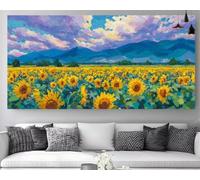 Le Paysage Diamond Painting Tournesol Diamond Painting Adulte Grand Format 30x60cm, 2025 New DIY Peinture Diamant 5D Cristal Strass Point de Croix Canvas Broderie Gem Art,Décoration Cadeau Z-P237