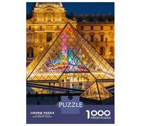 Le Paysage Puzzle 1000 Pièces Musée du Louvre Puzzle en Carton Qualité Premium Puzzle Adulte Difficile Décoration Noël 52x38cm/1000pcs