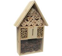 LE PAYSAN - Chalet A Insectes en Pin - 5 Chambres - Hotel pour Papillons, Abeilles, Coccinelles Et Chrysopes - Favorise Biodiversite Et Pollinisation - L 31 x l 10 x h 48 cm - 1,58 kg