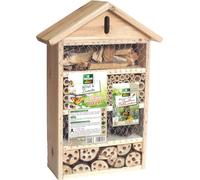 LE PAYSAN - Hotel A Insectes MDF - Chambres pour Coccinelles, Abeilles, Chrysopes, Syrphes - Favorise Biodiversite Et Pollinisation - L 29 x l 9,5 x h 45 cm - 1,45 Kg