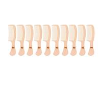Le peigne à dents larges empêche le peigne de coiffage portable ergonomique statique pour la maison extérieure (Beige)