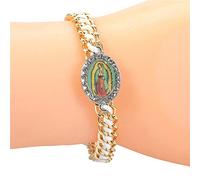 Le pendentif vierge tissé à la main apporte la chance loin de la malchance - Cadeau pour ami et amoureux - Vierge pour femme - Bracelets tressés pour hommes et femmes - Bracelets religieux catholiques