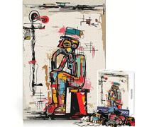 Le Penseur Style Basquiat Puzzle 1000 Pièces pour Adolescents Puzzle Wise Think Toy Simple Fun Tight Cut Santa Wish Pick 50x75cm