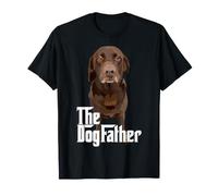 Le père du Chien Brown Labrador Chocolate Retriever Lab Dad T-Shirt