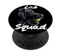 Le père du Laboratoire La mère du Laboratoire, Maman, Papa, Amoureux des Chiens de Laboratoire Noirs PopSockets PopGrip Adhésif
