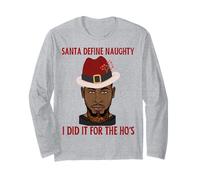 Le Père Noël a défini Naughty I Die It for The HO's Brush Christmas Manche Longue