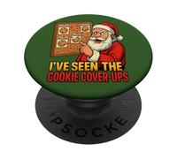 Le Père Noël de la Conspiration des Biscuits PopSockets PopGrip Adhésif