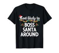 Le Père Noël Le Plus susceptible d'être Un Patron de Noël Assorti à la Famille T-Shirt