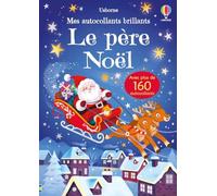 Usborne Livre d'autocollants Le Père Noël – Brillants – Plus de 160 autocollants – Dès 3 ans