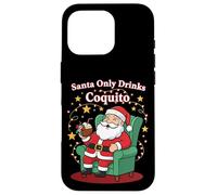 Le Père Noël ne boit Que du Coquito Funny Holiday Boricua Art Coque pour iPhone 16 Pro
