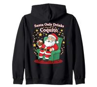 Le Père Noël ne boit Que du Coquito Funny Holiday Boricua Art Sweat à Capuche