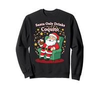 Le Père Noël ne boit Que du Coquito Funny Holiday Boricua Art Sweatshirt