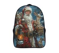 le père noël petit sac a dos unique garçons filles sacs d'école pour adolescent animaux sacs à dos imprimés en 3d 2 compartiment-16,pour les voyages les affaires