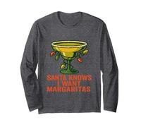 Le Père Noël Sait Que Je Veux des Margaritas Manche Longue