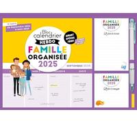 Le petit calendrier hebdo de la famille organisée 2025 2023 - Collectif - Larousse - broché - Calendrier