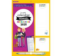 Le petit calendrier mensuel famille organisée 2025 - Collectif - Larousse - broché - Calendrier