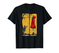 Le Petit Chaperon Rouge et Le Loup T-Shirt Graphique avec Valeur