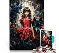 Le Petit Chaperon Rouge Puzzles de 1000 pièces pour Adultes Jouets de Jeu pour Cadeau Familial Idées Cadeaux 38x26cm