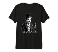 Le Petit Clochard : Chaplin, génie de la Bande dessinée du cinéma muet Britannique T-Shirt Haut de Gamme