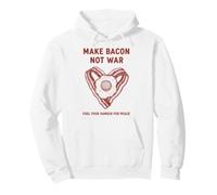 Le Petit déjeuner Fait du Bacon Pas la Guerre Faim Paix Sweat à Capuche