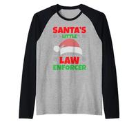 Le Petit Engagement du Père Noël Noël de la Police du Père Manche Raglan