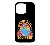 Le Petit gicleur de Papa est Une Jolie Baleine, Papa, Fille Coque pour iPhone 15 Pro Max