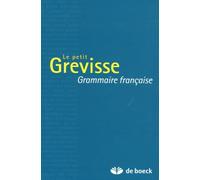 Le petit Grevisse: Grammaire française