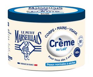 Le Petit Marseillais Crème Au Lait Multi-Usage Peaux Normales À Sèches Pot 360ml
