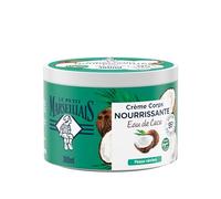Le Petit Marseillais | Crème Corps Nourrissante Eau de Coco (pot de 380 ml) - Crème hydratante pour peaux sèches - Formule vegan 95% d'origine naturelle