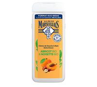 Le Petit Marseillais - Crème de Douche & Bain Extra Douce Abricot Bio & Noisette Bio (flacon de 650 ml) - Gel douche avec 92 % d'ingrédients d'origine naturelle - pH neutre pour la peau