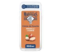 Le Petit Marseillais - Crème de Douche Extra Douce Argan Bio & Karité (flacon de 300ml) - Formule vegan avec 92% d'ingrédients d'origine naturelle - Emballage recyclable, avec plastique recyclé