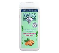 Le Petit Marseillais - Crème de Douche Extra Douce Lait d'Amande Douce Bio (flacon de 650 ml) - Gel douche avec 92 % d'ingrédients d'origine naturelle - pH neutre pour la peau et sans colorant