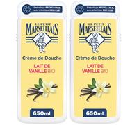 Le Petit Marseillais Crème de Douche Extra Douce Lait de Vanille 650ml (Lot de 2)
