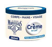 Le Petit Marseillais Crème hydratante multi-usage 48h 95% d'ingrédients d'origine naturelle 360 ml