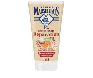 Le Petit Marseillais Crème Mains Réparation - Peaux Abimées et Desséchées 75 ml