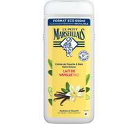 Le Petit Marseillais | Crème de Douche Extra Douce Lait de Vanille Bio (flacon de 650 ml) - Gel douche avec 92 % d'ingrédients d'origine naturelle - pH neutre pour la peau et sans colorant
