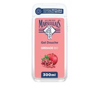 Le Petit Marseillais Gel Douche Extra Doux Grenade Bio, flacon de 300 ml | Formule vegan composée à 92% d'ingrédients d'origine naturelle, Emballage recyclable, fabriqué avec du plastique recyclé