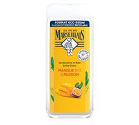 Le Petit Marseillais | Gel Douche Extra Doux Mangue Bio & Passion (flacon de 650 ml) - 92% d'ingrédients d'origine naturelle - pH neutre pour la peau et sans colorant
