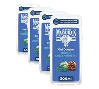 Le Petit Marseillais - Gel Douche Extra Doux Pin Bio & Criste Marine Bio (flacon de 300ml) - Formule vegan avec 92% d'ingrédients d'origine naturelle - Emballage recyclable, avec plastique recyclé