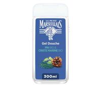 Le Petit Marseillais Gel Douche Extra Doux Pin & Criste Marine Bio, 300 ml | Formule vegan composée à 92% d'ingrédients d'origine naturelle, Emballage recyclable, fabriqué avec du plastique recyclé