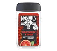 Le Petit Marseillais - Gel Douche Homme Orange Sanguine & Safran (flacon de 250 ml) - Formule 4 en 1 corps, cheveux, visage & barbe - 92 % d'ingrédients d'origine naturelle et pH neutre