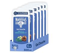 Le Petit Marseillais Gel Douche Pin & Criste Marine Lot 6x300ml | Extra Doux, 92% d'ingrédients d'origine naturelle, lot de 6x300ml