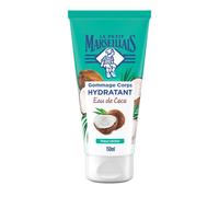 Le Petit Marseillais - Gommage Corps Hydratant Eau de Coco (tube de 150 ml) - Exfoliant corps pour peaux sèches - Soin corps pour éliminer les impuretés