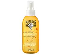 Le Petit Marseillais | Huile Sèche Sublimante Peaux Très Sèches (vaporisateur de 150 ml) - Huile corps au beurre de karité, amande douce et huile d'argan - Spray soin du corps hydratation 24 h