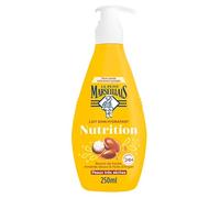 Le Petit Marseillais - Lait Soin Hydratant Nutrition (Flacon-Pompe de 250 Ml) - Lait Corps pour Peaux Très Sèches Hydratation 24H - Lait Corporel au Beurre de Karité, Amande Douce et Huile d'Argan