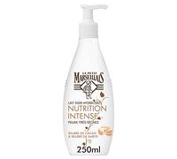 Le Petit Marseillais | Lait Soin Hydratant Nutrition Intense (flacon-pompe de 250 ml) - Lait corps pour peaux très sèches confort 24h - Lait hydratant au beurre de cacao et beurre de karité